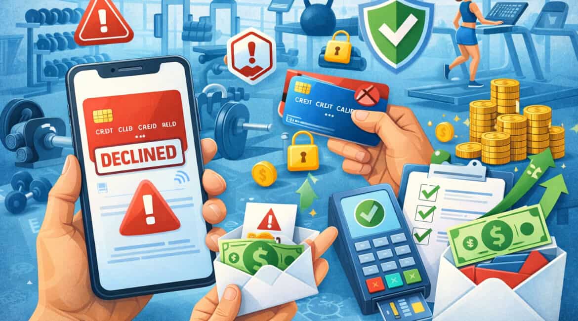 Credit Card Declines in Gym Billing Systems: How to Reduce Failed Payments and Protect Revenue