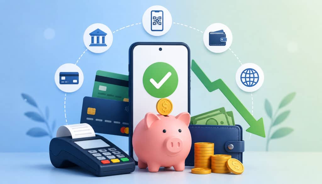 Affordable digital payment methods illustration